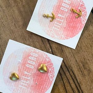 Tilly Doro Earring Set - Hearts & Anchors